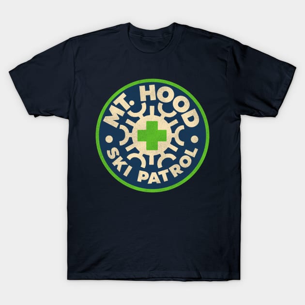 Mt Hood Oregon Ski Patrol T-Shirt by darklordpug